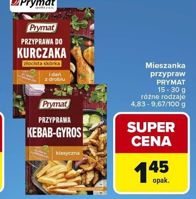 Mieszanka przypraw PRYMAT promocja w Carrefour