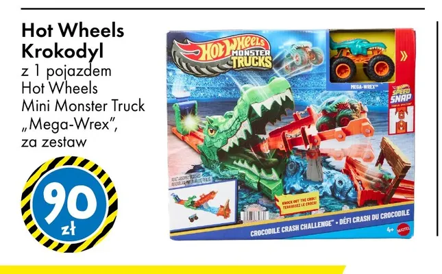 Zestaw Krokodyl Hot Wheels promocja w Tedi