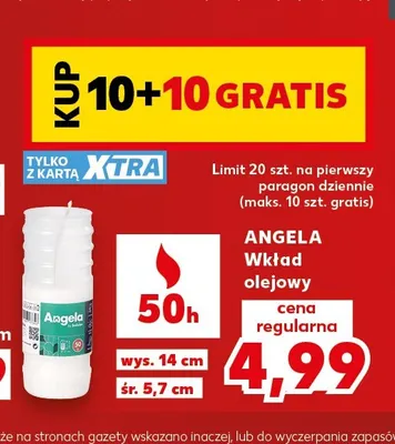 Wkład olejowy Angela promocja w Kaufland