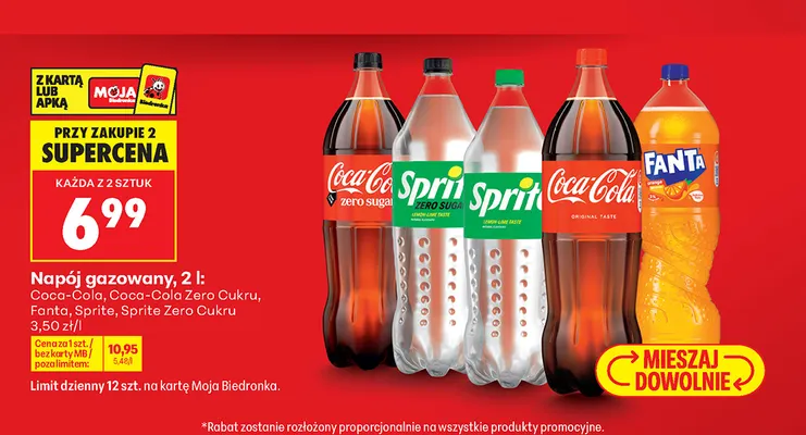 Napój gazowany Sprite promocja w Biedronka