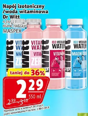 Napój izotoniczny /woda witaminowa Dr Witt promocja w Prim Market