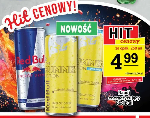 Napój energetyzujący Red Bull promocja w Gram Market