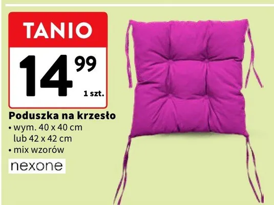 Poduszka na krzesło promocja w Intermarche