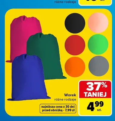Worek szkolny promocja w Carrefour