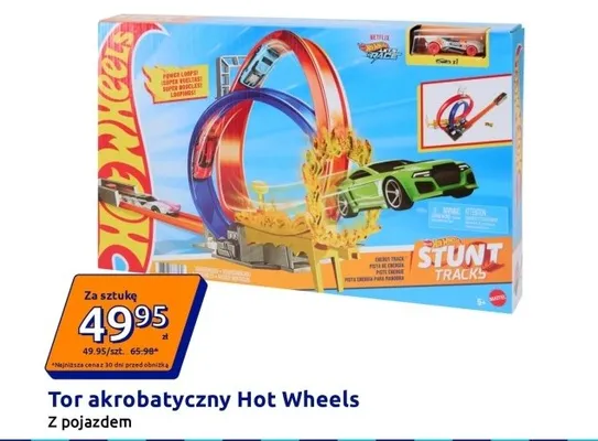 Tor akrobatyczny Hot Wheels Stunt Tracks z pojazdem promocja w Action