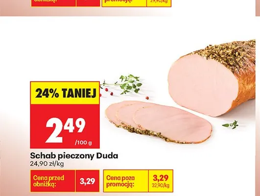 Schab pieczony Duda promocja w Biedronka