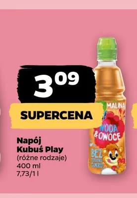 Napój Kubuś Play Malina promocja w Netto