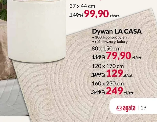 Dywan LA CASA 80x150 cm promocja w Salony Agata