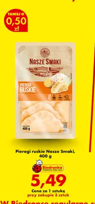 Pierogi ruskie Nasze Smaki promocja w Biedronka