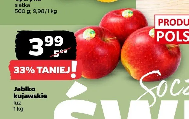 Jabłko kujawskie promocja w Netto