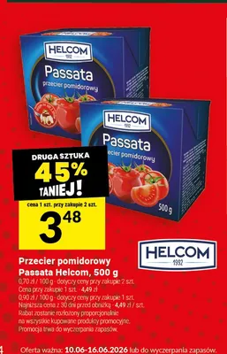 Przecier pomidorowy Passata Helcom promocja w Twój Market