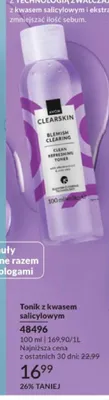 Tonik z kwasem salicylowym Avon Clearskin Blemish Clearing promocja w AVON
