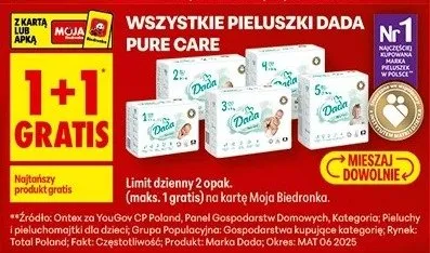 Pieluszki DADA PURE CARE promocja w Biedronka
