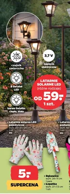 Latarnia solarna LED pojedyncza promocja w Netto