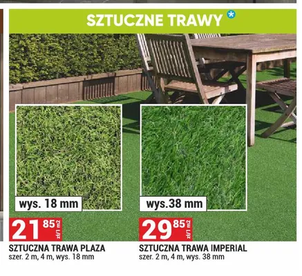 Sztuczna trawa Imperial promocja w Merkury Market