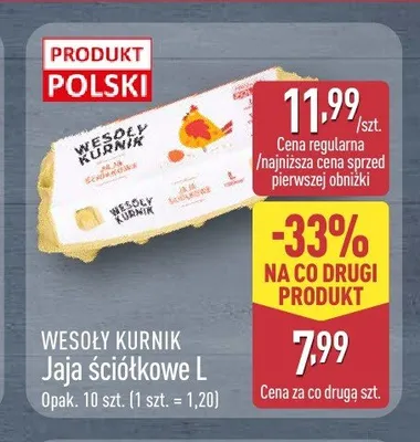 Jaja ściółkowe L Wesoły Kurnik promocja w Aldi
