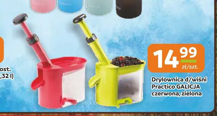 Drylownica do wiśni Galicja Practico zielona promocja w Społem Częstochowa