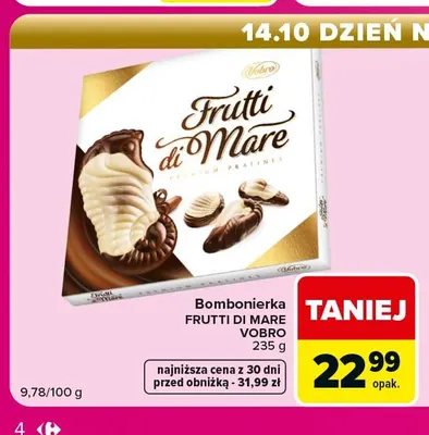 Bombonierka Frutti di Mare Vobro promocja w Carrefour Express