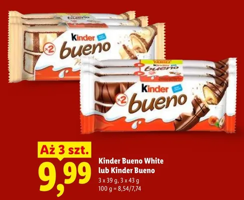 Kinder Bueno 3-pak 43g promocja w Lidl