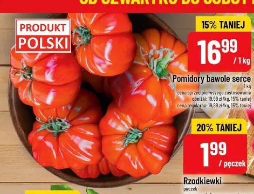 Pomidory bawole serce polskie promocja w POLOmarket