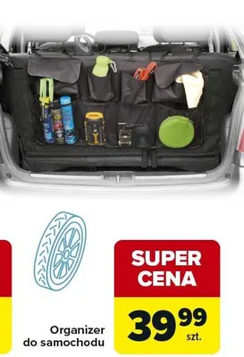 Organizer do samochodu promocja w Carrefour