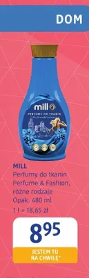 Perfumy do tkanin Mill Perfume & Fashion promocja w Drogerie DM