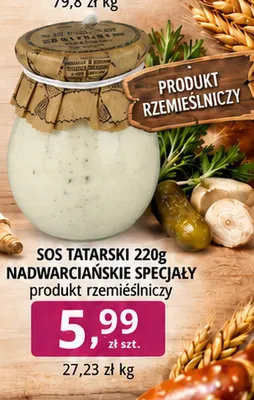 Sos tatarski Nadwarciańskie Specjały produkt rzemieślniczy promocja w emma MARKET