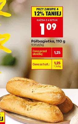 Półbagietka promocja w Biedronka