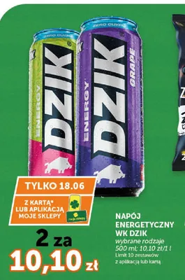 Napój energetyczny WK Dzik Grape promocja w ABC