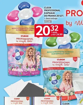 Kapsułki do prania Cleox Professional Uniwersalne promocja w Selgros
