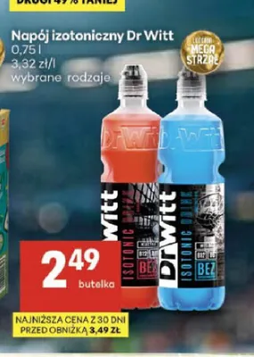 Napój izotoniczny Dr Witt pomarańczowy promocja w Delikatesy Centrum