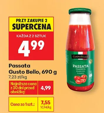 Passata pomidorowa 690 g promocja w Biedronka