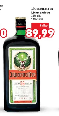 Likier ziołowy JÄGERMEISTER 35% alk. promocja w Kaufland