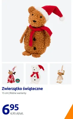 Zwierzątko świąteczne 15 cm promocja w Action