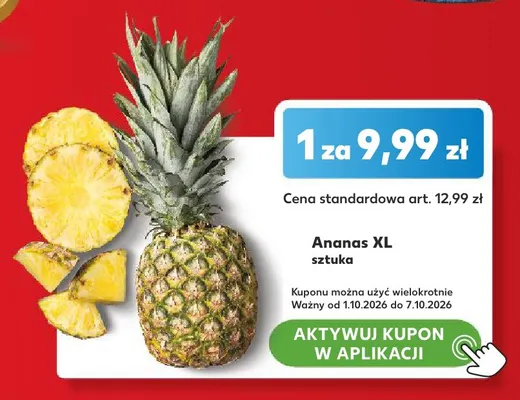 Ananas XL promocja w Kaufland