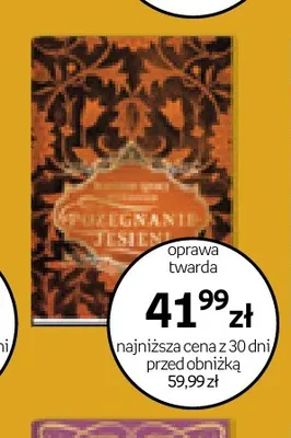 Książka Pożegnanie z jesienią promocja w Empik