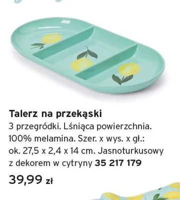 Talerz na przekąski ok. 27,5x2,4x14cm promocja w Tchibo