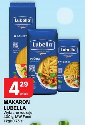 Makaron Lubella wybrane rodzaje promocja w Chorten