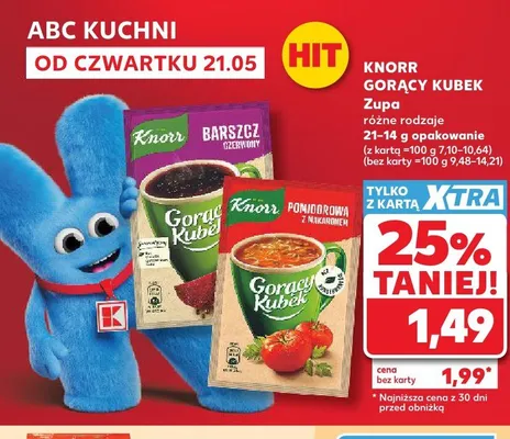Zupa KNORR Gorący Kubek promocja w Kaufland