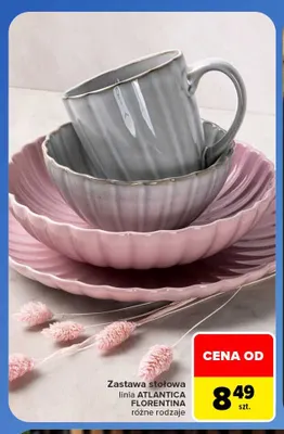 Zastawa stołowa linia Atlantica Florentina promocja w Carrefour