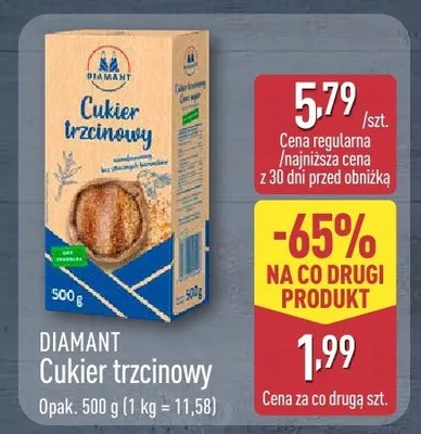 Cukier trzcinowy promocja w Aldi