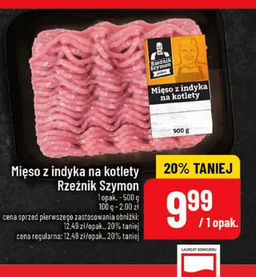 Mięso z indyka na kotlety Rzeźnik Szymon promocja w POLOmarket
