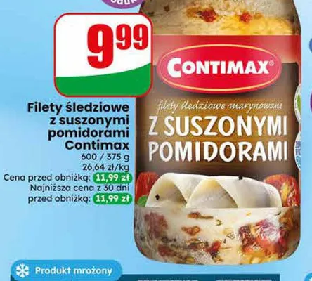 Filety śledziowe z suszonymi pomidorami Contimax promocja w Dino