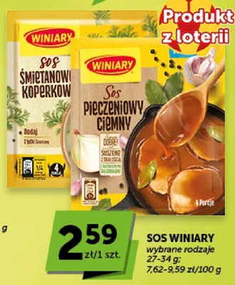 Sos śmietanowo-koperkowy Winiary promocja w Groszek
