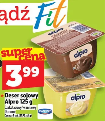 Deser sojowy Alpro promocja w TOPAZ