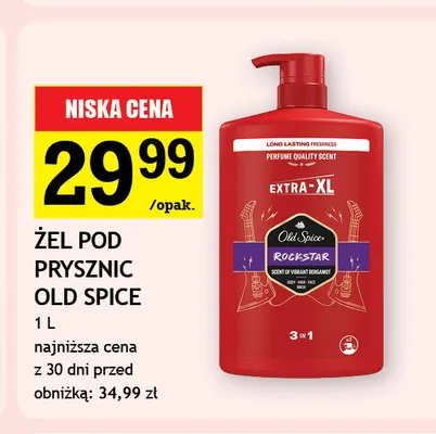 Żel pod prysznic Old Spice Rockstar promocja w Gram Market
