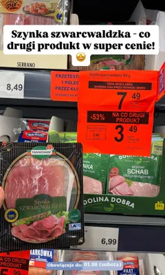 Szynka szwarcwaldzka Tannenhof promocja w Aldi