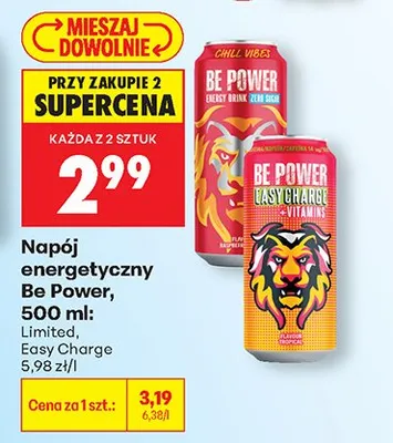 Napój energetyczny Limited promocja w Biedronka