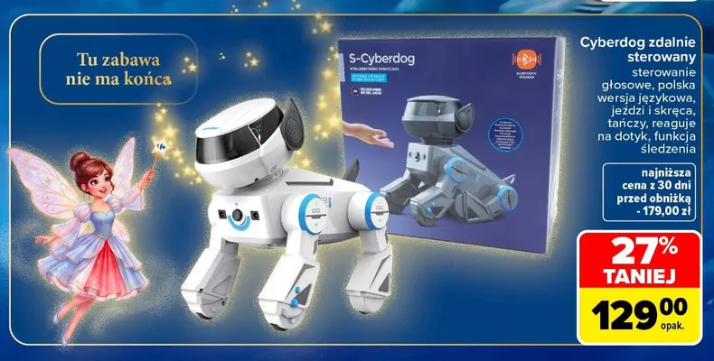 Cyberdog zdalnie sterowany promocja w Carrefour