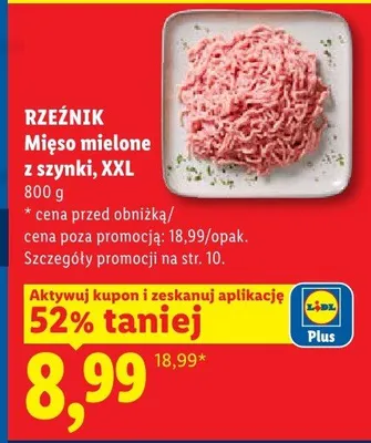 Miśo mielone z szynki Rzeźnik XXL promocja w Lidl